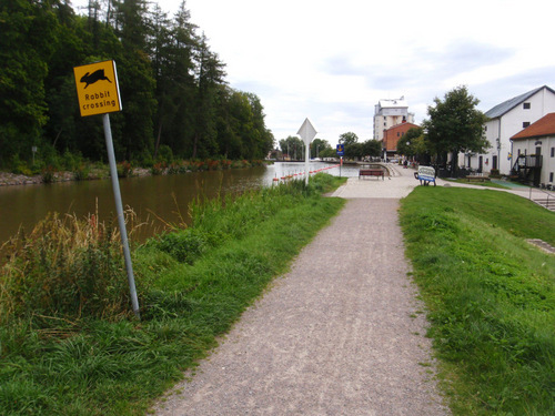 Rabbit Crossing Sign.